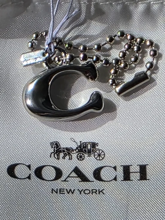 NWT Coach Signature 'C' Logo Charm - Picture 2 of 6